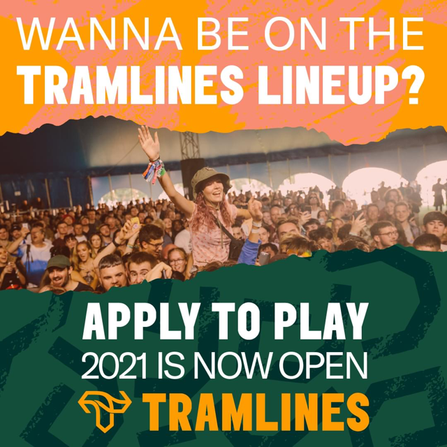 Get on the Tramlines Festival stage! Apply to play open now